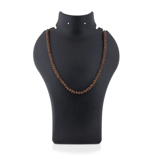 Mala de Rudraksha 8 Mukhi - Colar 108 Contas Ganesha para Prosperidade e Remoção de Obstáculos