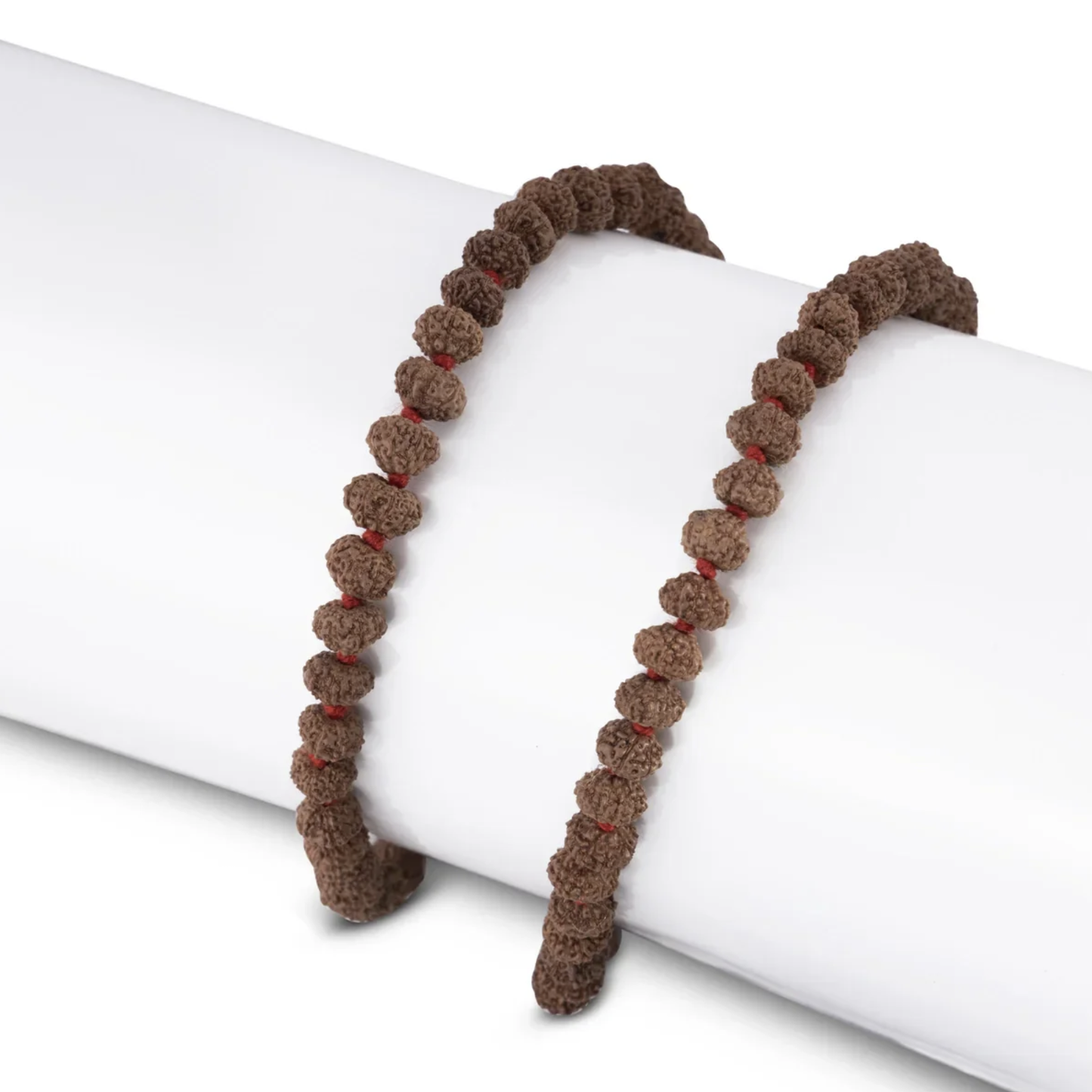 Mala de Rudraksha 8 Mukhi - Colar 108 Contas Ganesha para Prosperidade e Remoção de Obstáculos