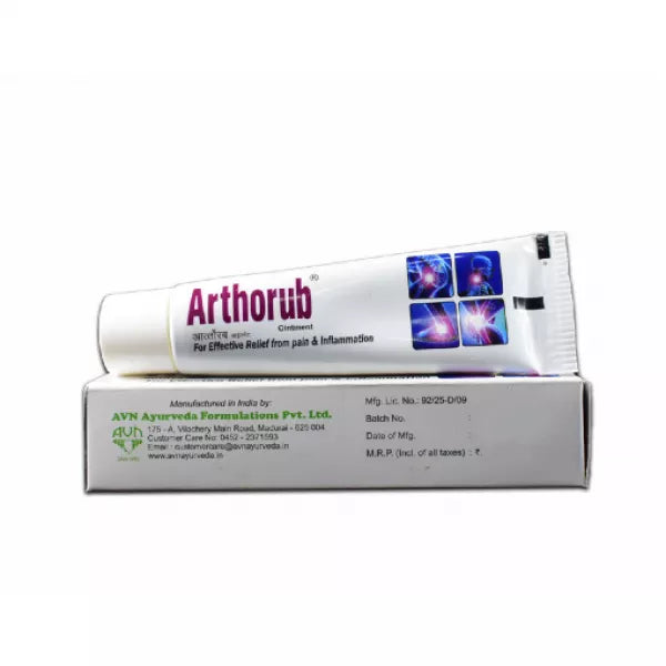 Pomada para dor articular ayurvédica - Arthorub AVN Ayurveda - 20 gramas