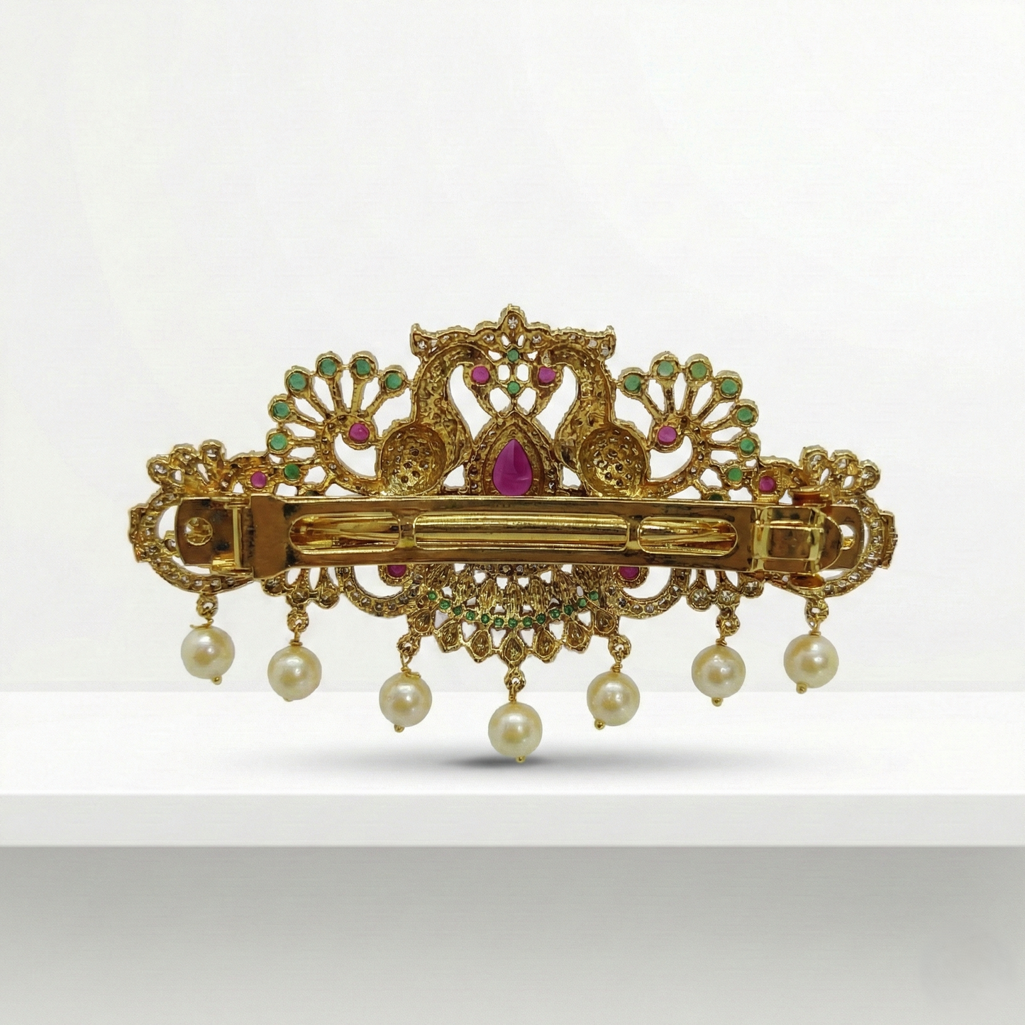 Prendedor de Cabelo Indiano | Pavão