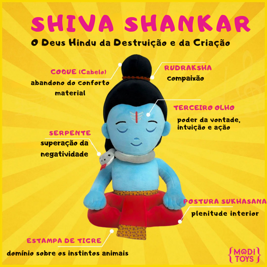 Shiva Shankara de Pelúcia com Mantras