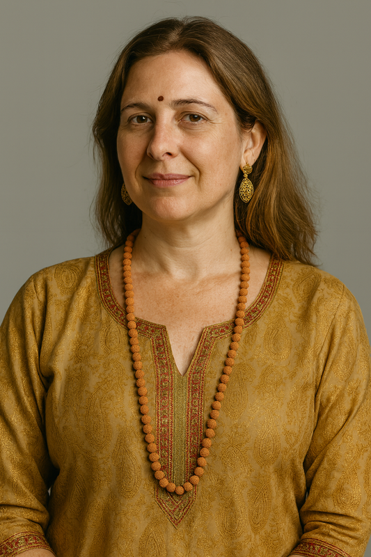 Colar Japamala de Rudraksha - tamanho médio