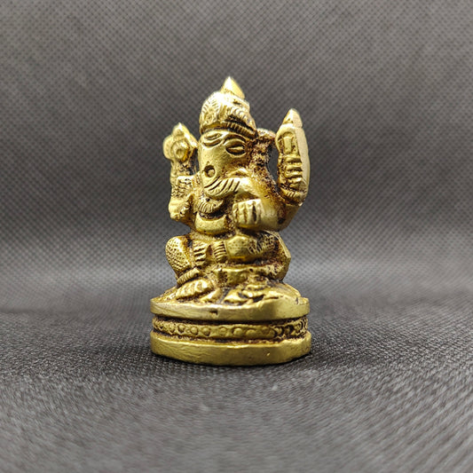 Estátua Ganesha em Bronze - pequeno