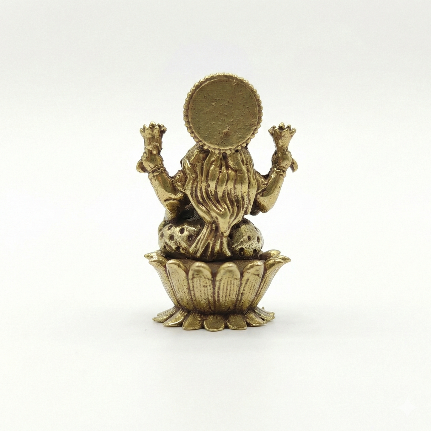 Estátua Dhana Lakshmi em Bronze - tamanho nano (49)
