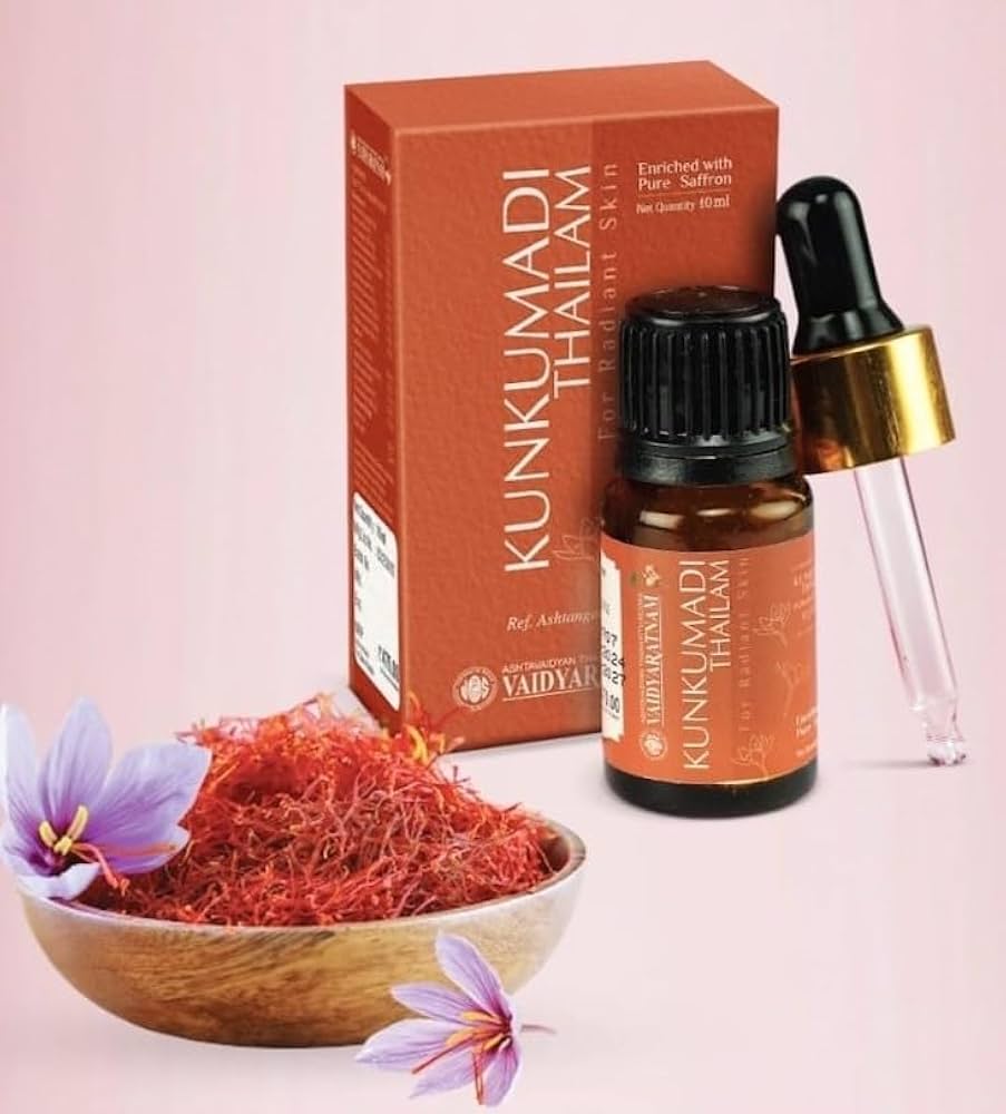 Kunkumadi Thailam – Óleo ayurvédico (10 mL) – Vaidyaratnam