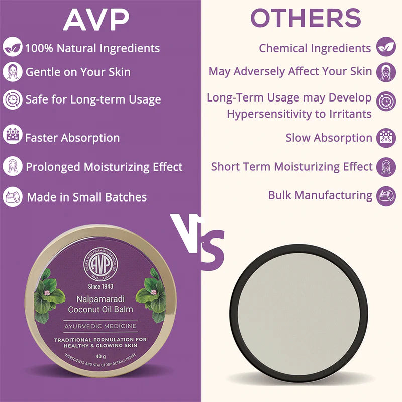 Óleo dermatológico - Nalpamaradi Coconut Oil Skin Care Balm - AVP (40g)