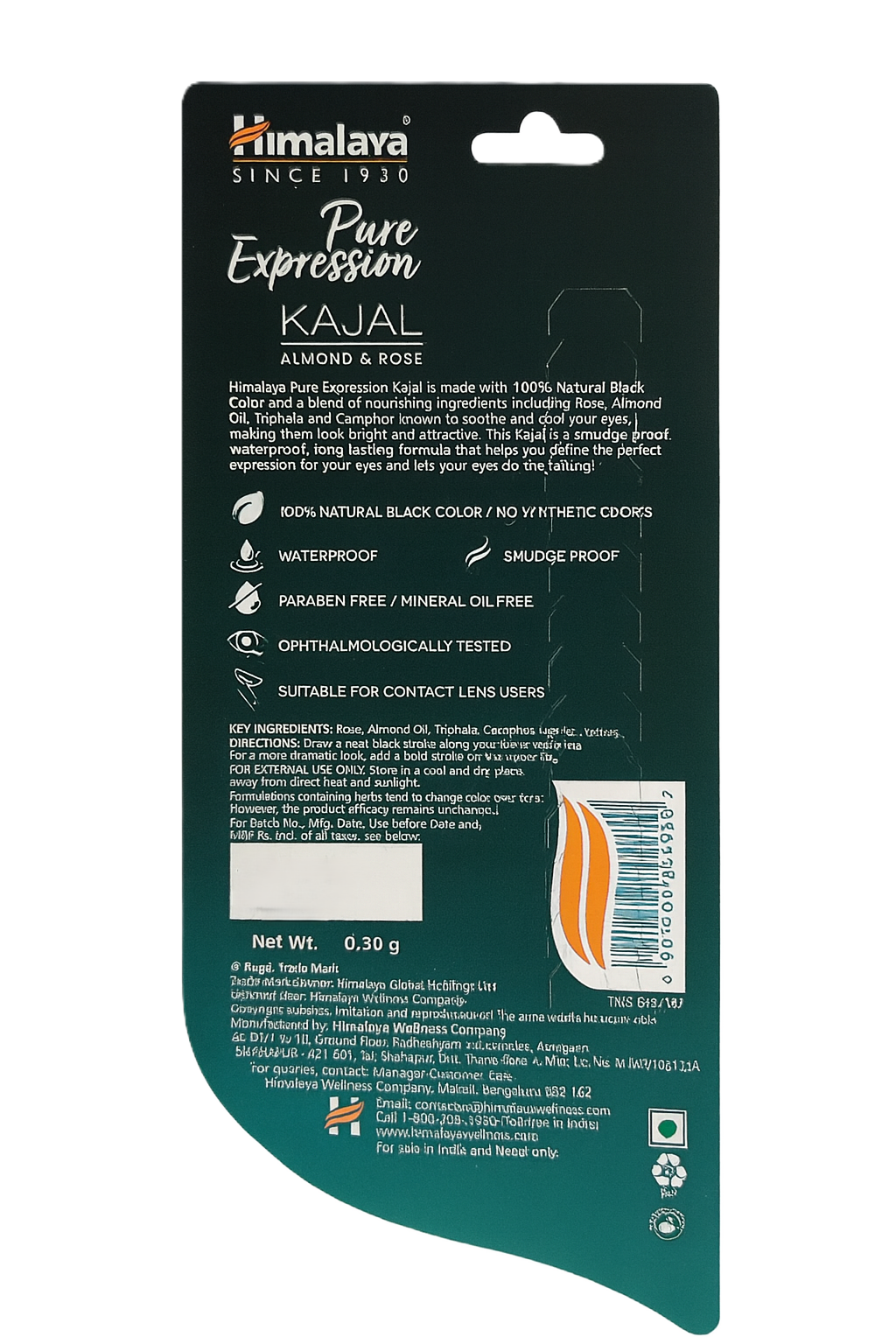 Himalaya Pure Expression Kajal – Amêndoa e Rosa (Lápis)