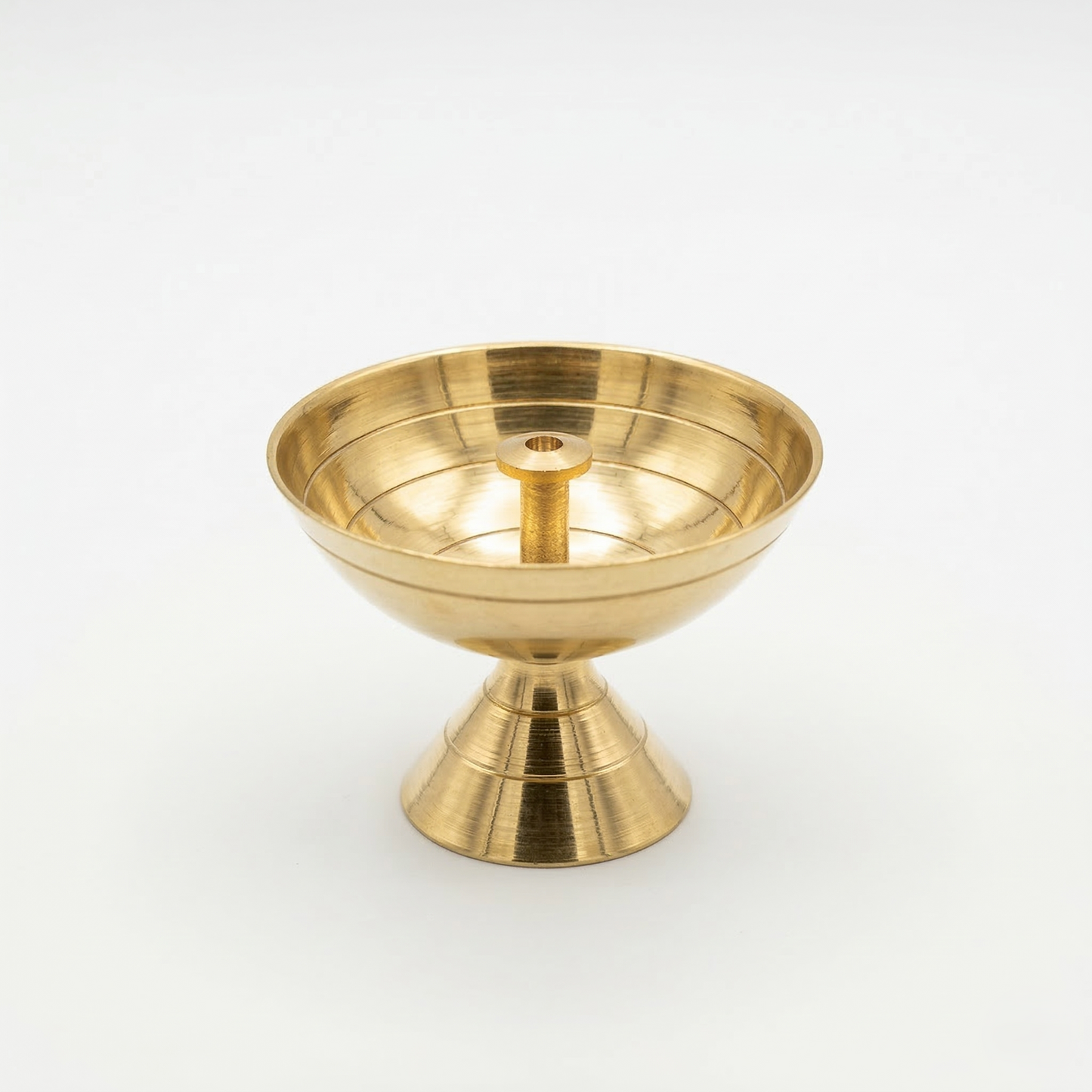 Lámpara de aceite pequeña con mecha central