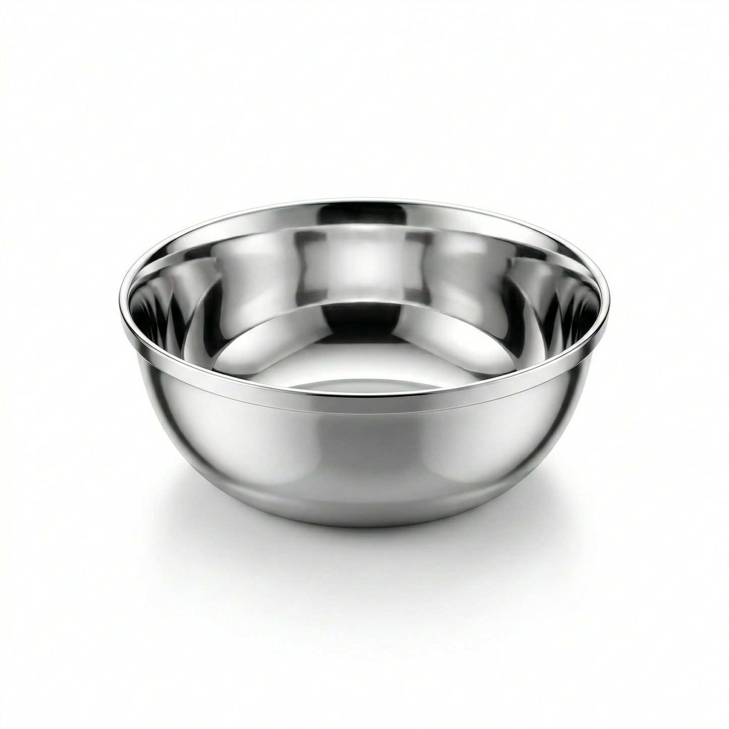 Pote inox tamanho médio borda lisa