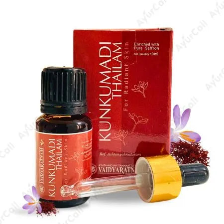 Kunkumadi Thailam – Óleo ayurvédico (10 mL) – Vaidyaratnam