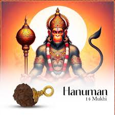 Rudraksha 14 Mukhi com Garra Dourada — Pendente Sagrado