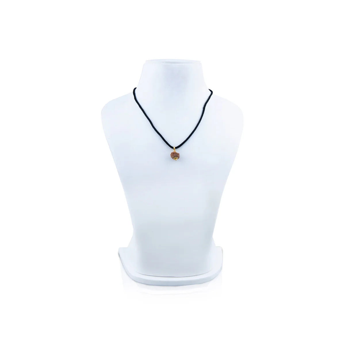 Rudraksha 11 Mukhi com Garra Dourada — Pendente Sagrado