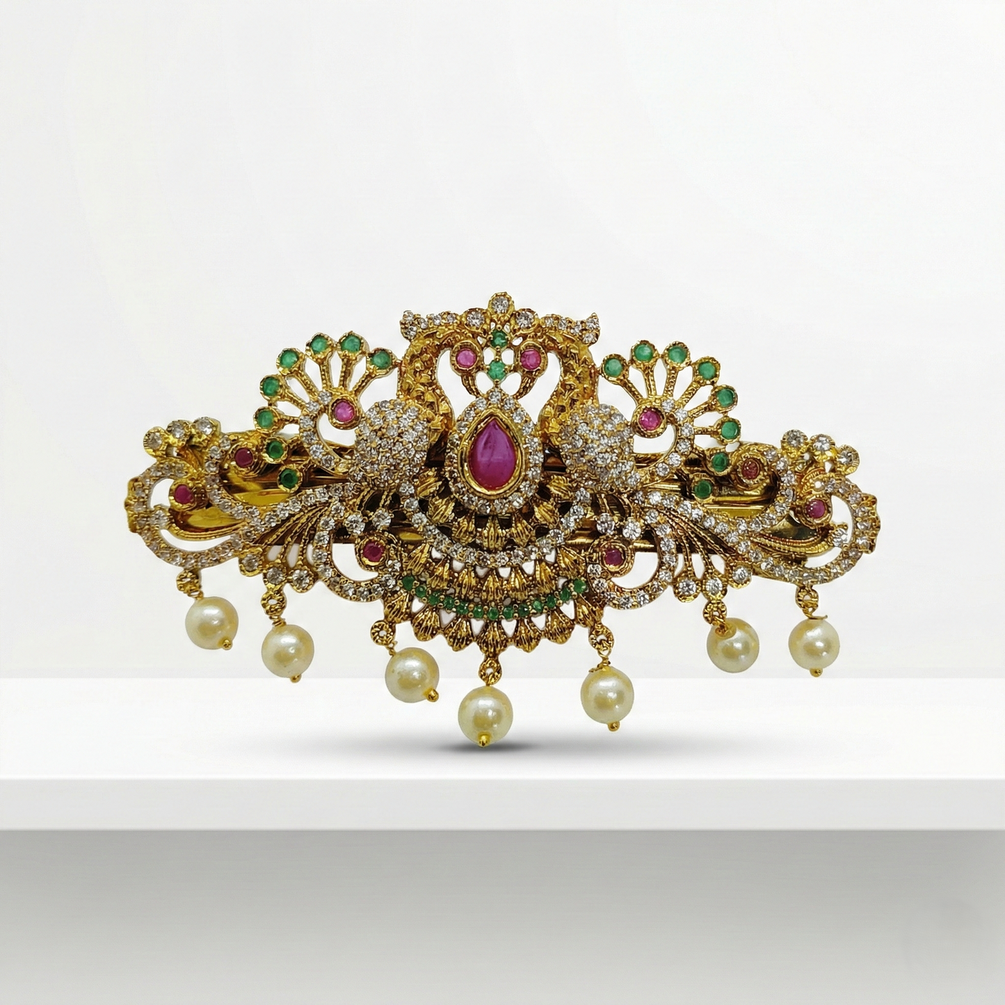 Prendedor de Cabelo Indiano | Pavão