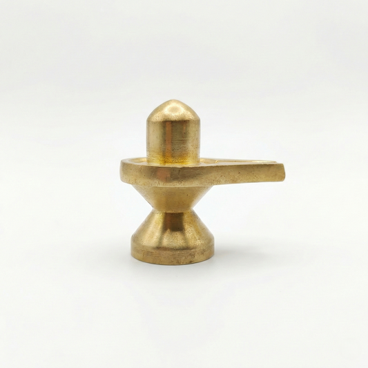 Shivalinga bronze maciço pequeno (4,5 cm)