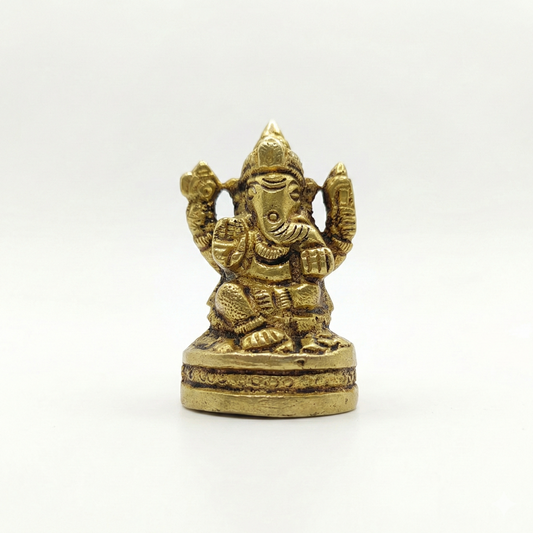 Estátua Ganesha em Bronze - pequeno (6cm)