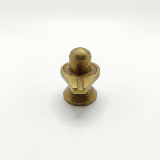 Shivalinga bronze maciço pequeno
