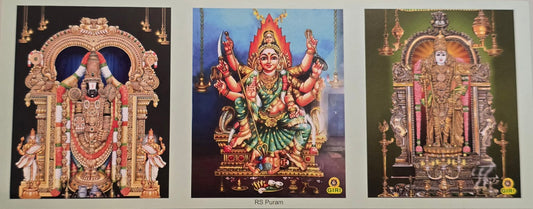 Calendário de Bolso 2026 – Balaji, Durga e Subrahmanyam