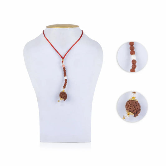 Amuleto protetor removedor de obstáculos - Vignahartha Kavach - Rudraksha Ganesha