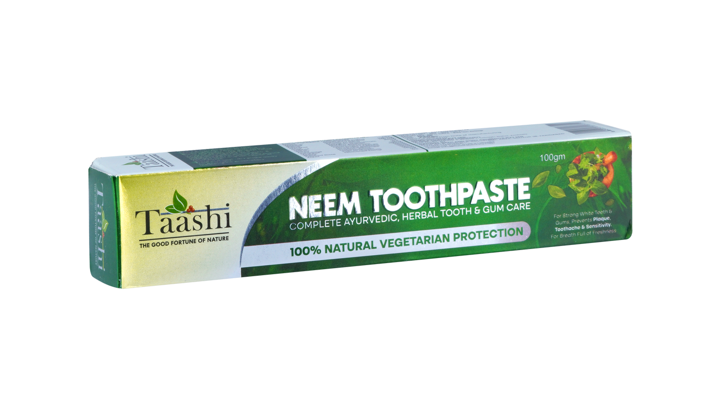 Pasta de Dentes Neem Taashi — Cuidado Completo Ayurvédico