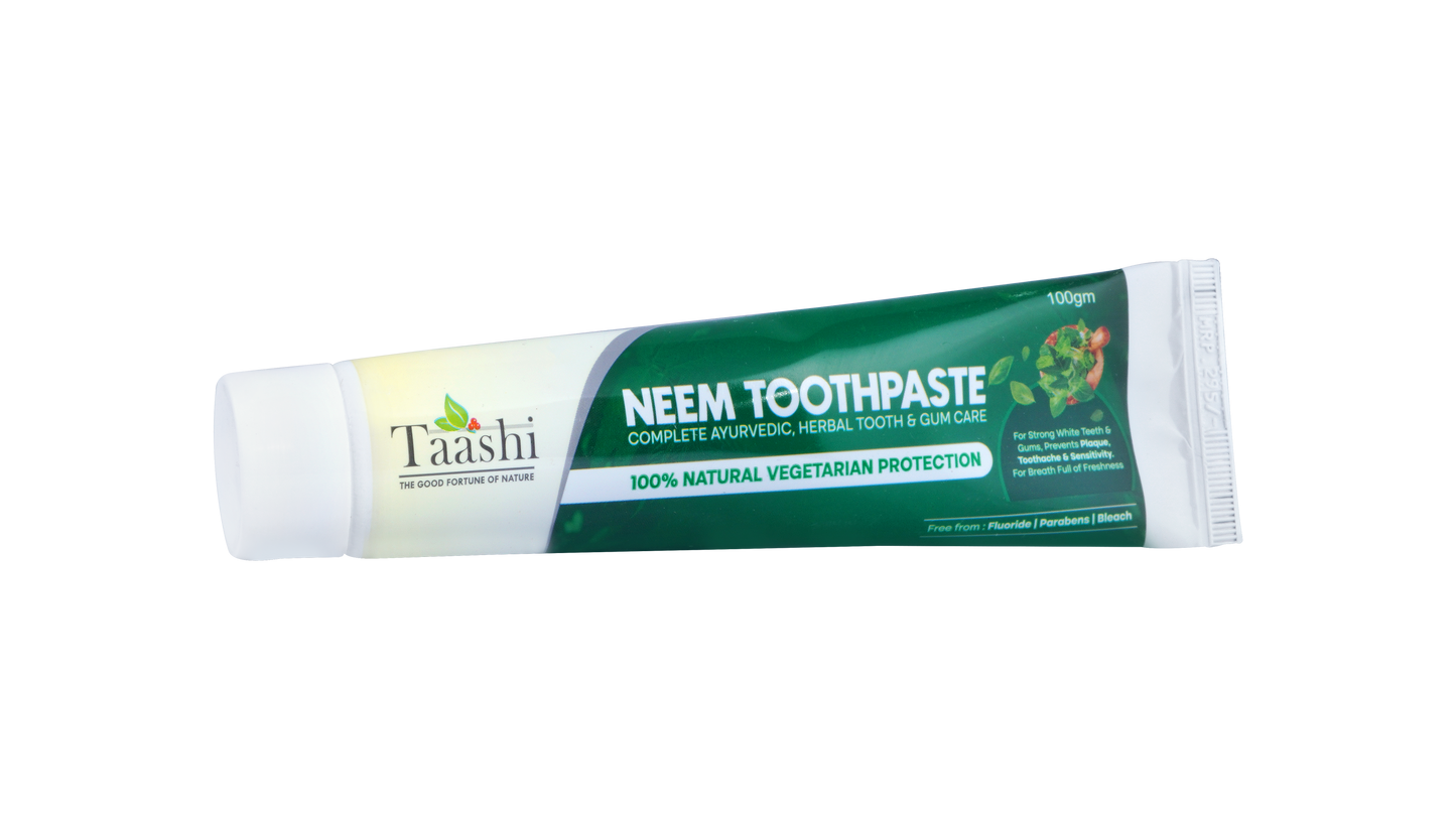 Pasta de Dentes Neem Taashi — Cuidado Completo Ayurvédico