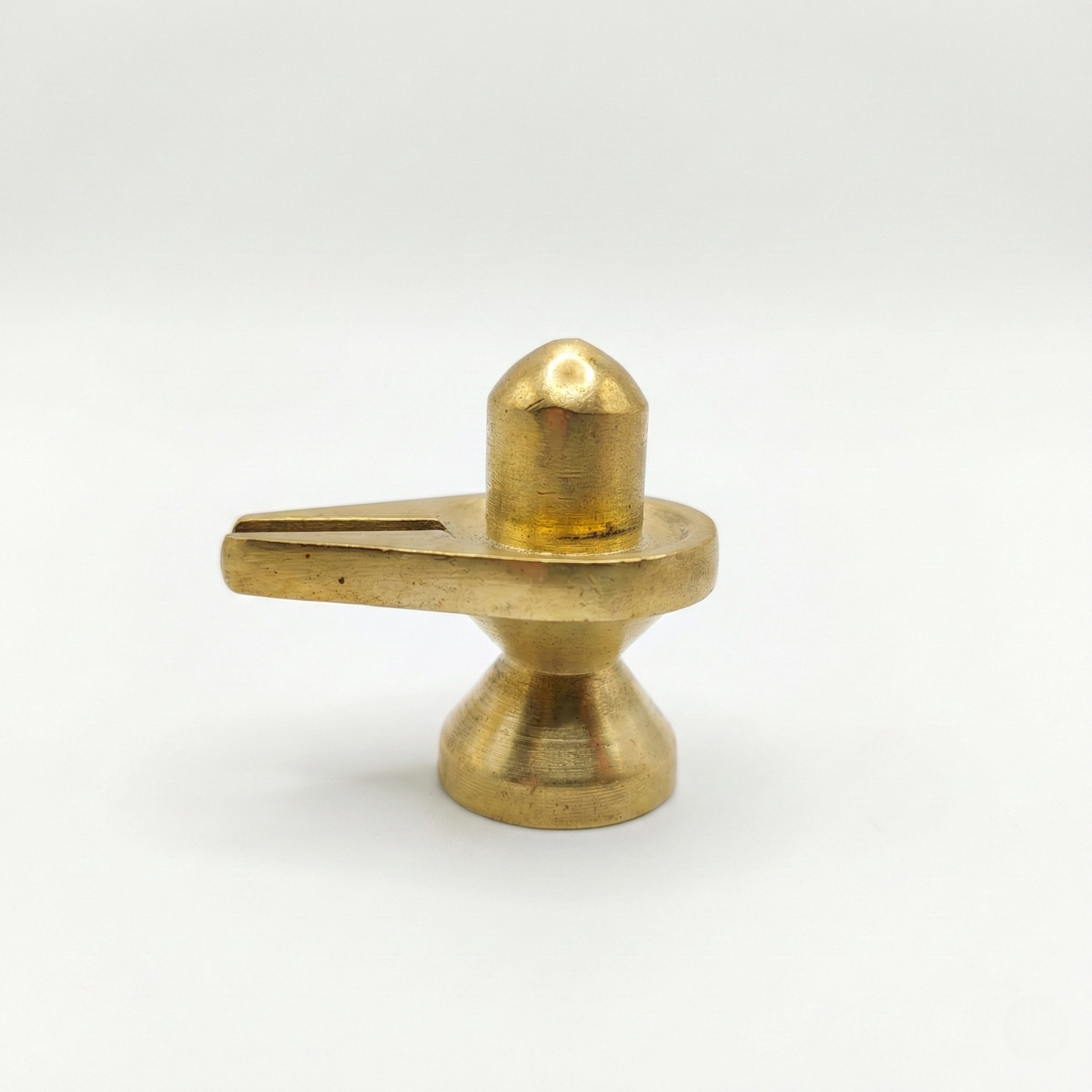 Shivalinga bronze maciço pequeno (4,5 cm)