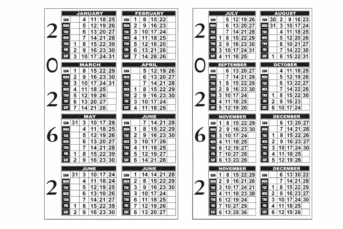 Calendário de Bolso 2026 – Balaji, Durga e Subrahmanyam