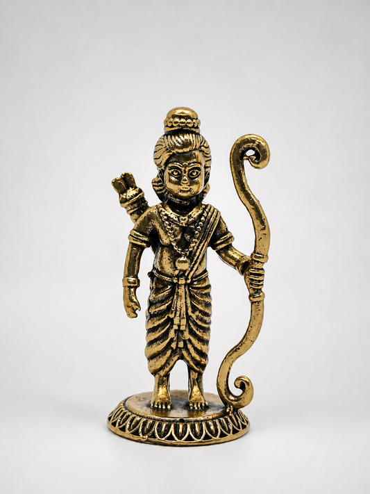 Estátua de Shri Rama em Bronze Maciço – 4 cm