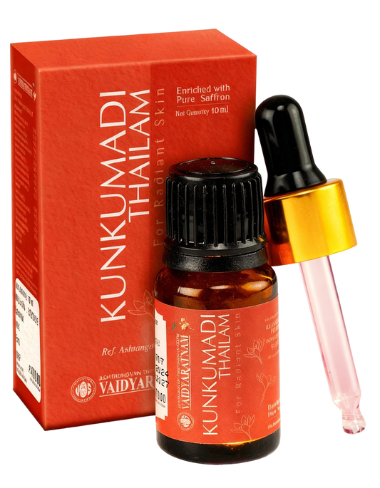 Kunkumadi Thailam – Óleo ayurvédico (10 mL) – Vaidyaratnam