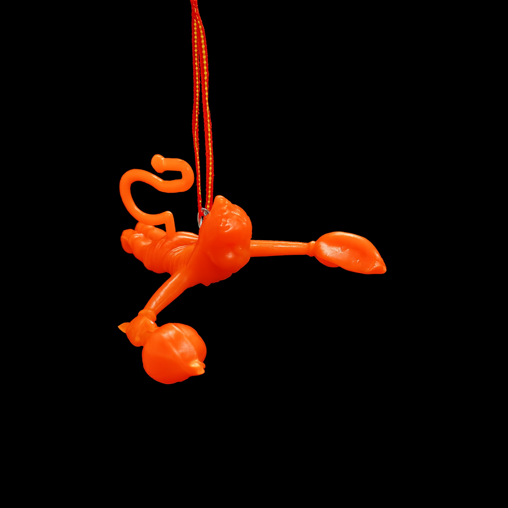 Hanuman Voador - Pingente Decorativo Laranja