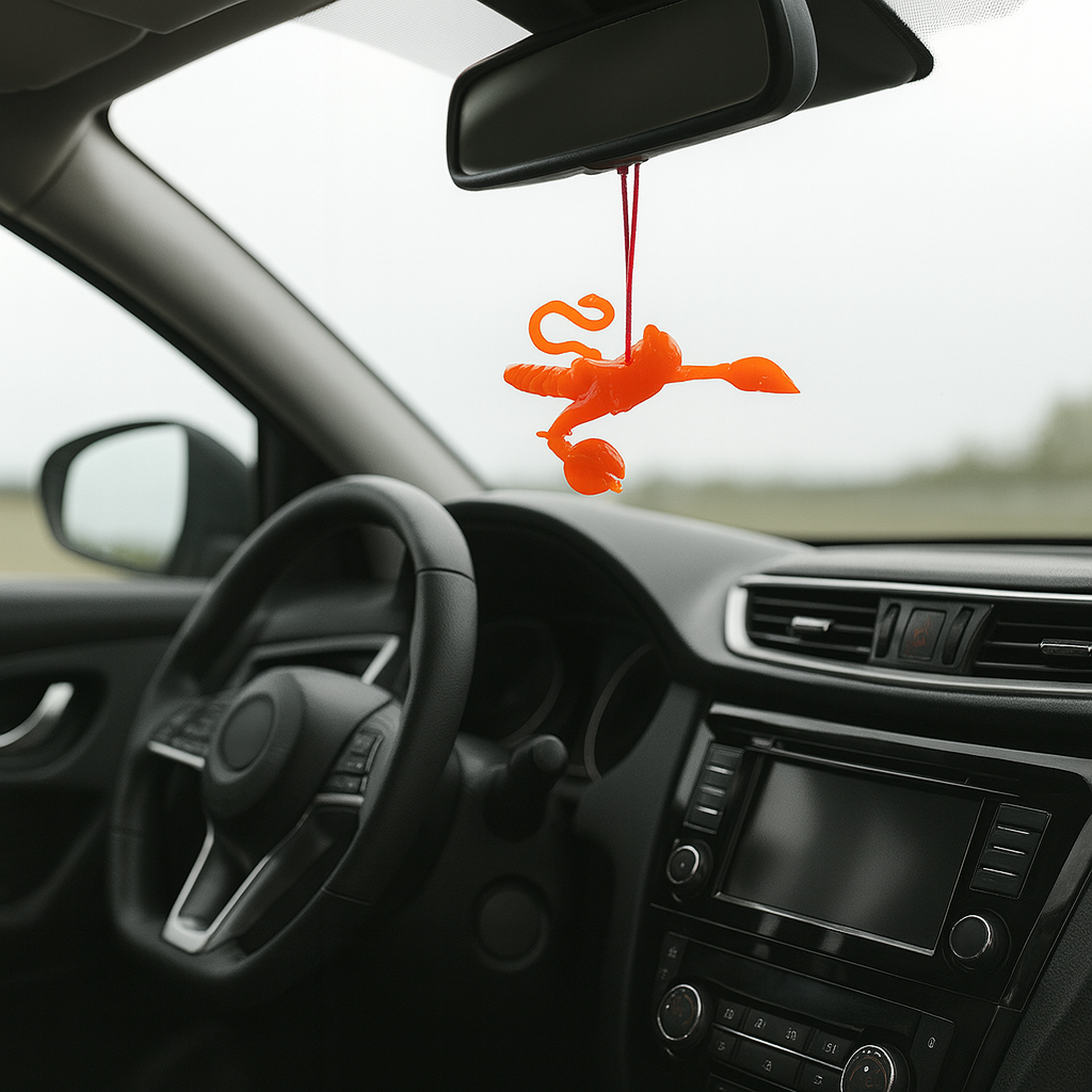 Hanuman Voador - Pingente Decorativo Laranja