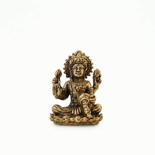 Estátua Dhana Lakshmi Bronze, tamanho nano (48)