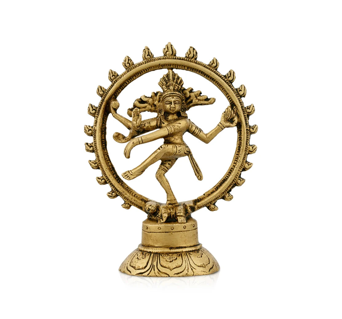 Estátua Shiva Nataraja em Bronze (10 cm)