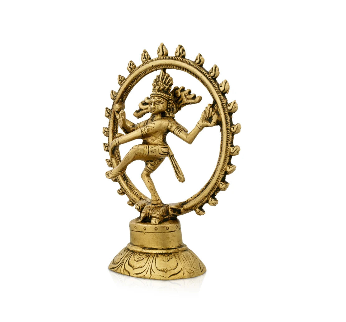 Estátua Shiva Nataraja em Bronze (10 cm)