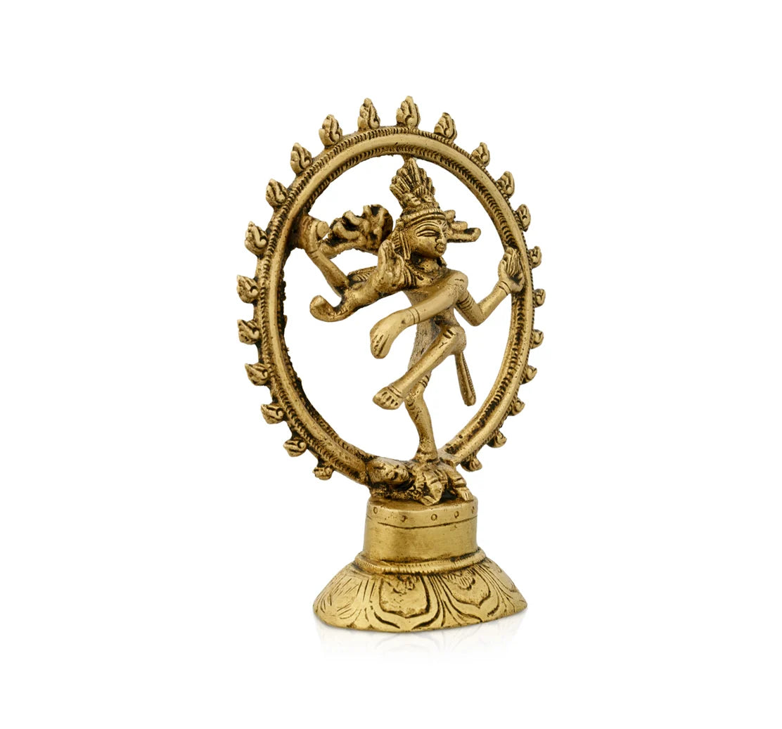 Estátua Shiva Nataraja em Bronze (10 cm)