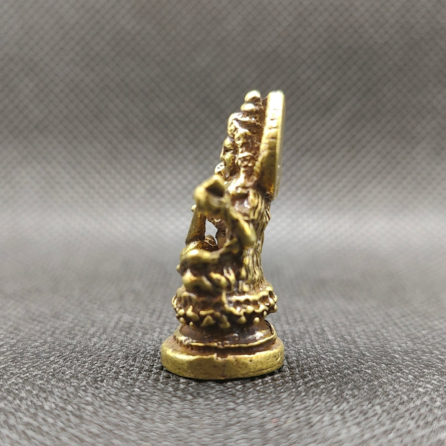 Estátua Sarasvati em Bronze - tamanho nano