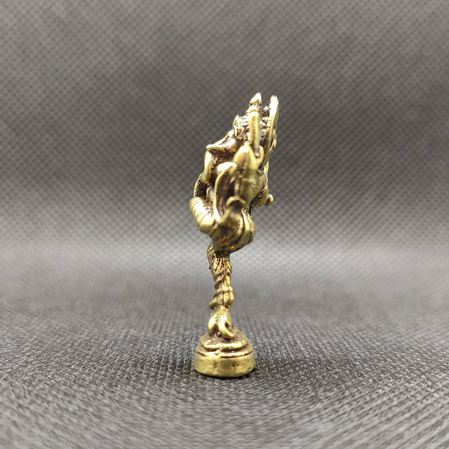 Estátua Ganapati Dançarino em Bronze - tamanho nano (Nritya Ganapati)