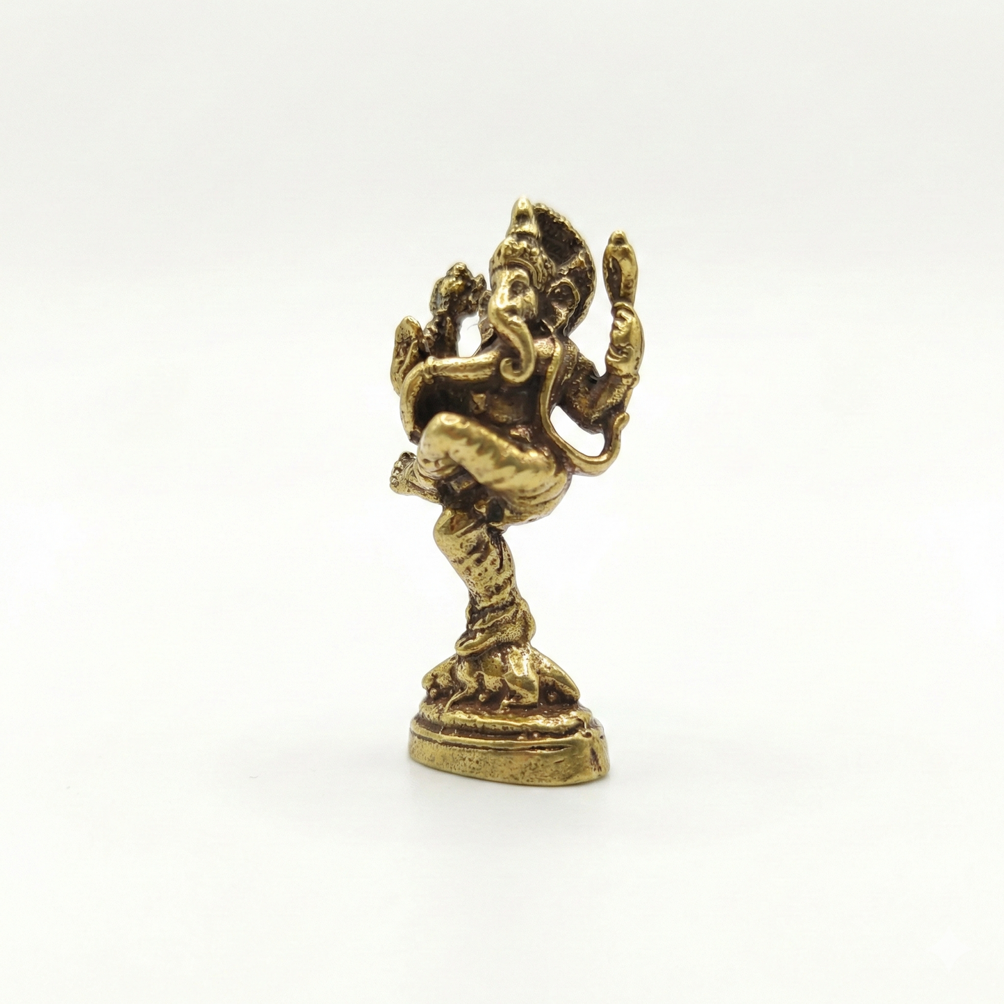 Estátua Ganapati Dançarino em Bronze - tamanho nano (Nritya Ganapati)