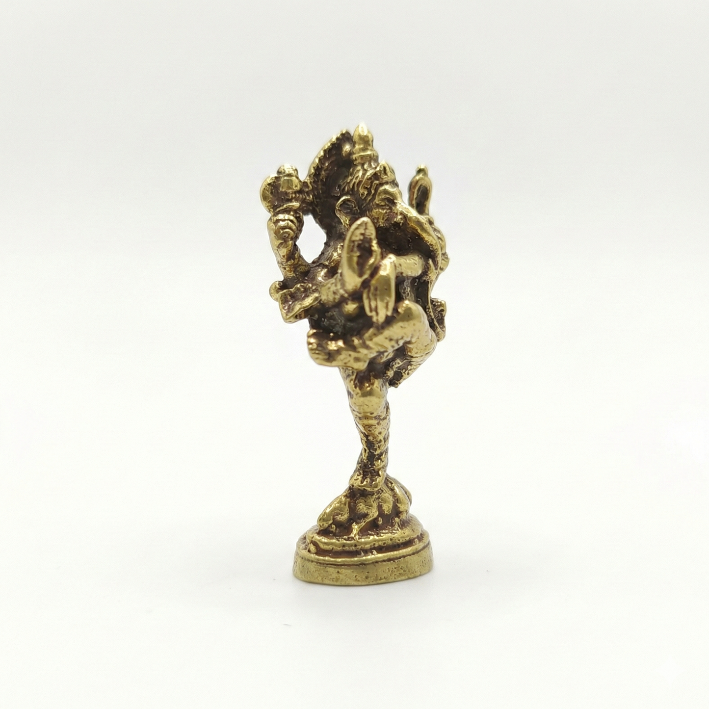 Estátua Ganapati Dançarino em Bronze - tamanho nano (Nritya Ganapati)