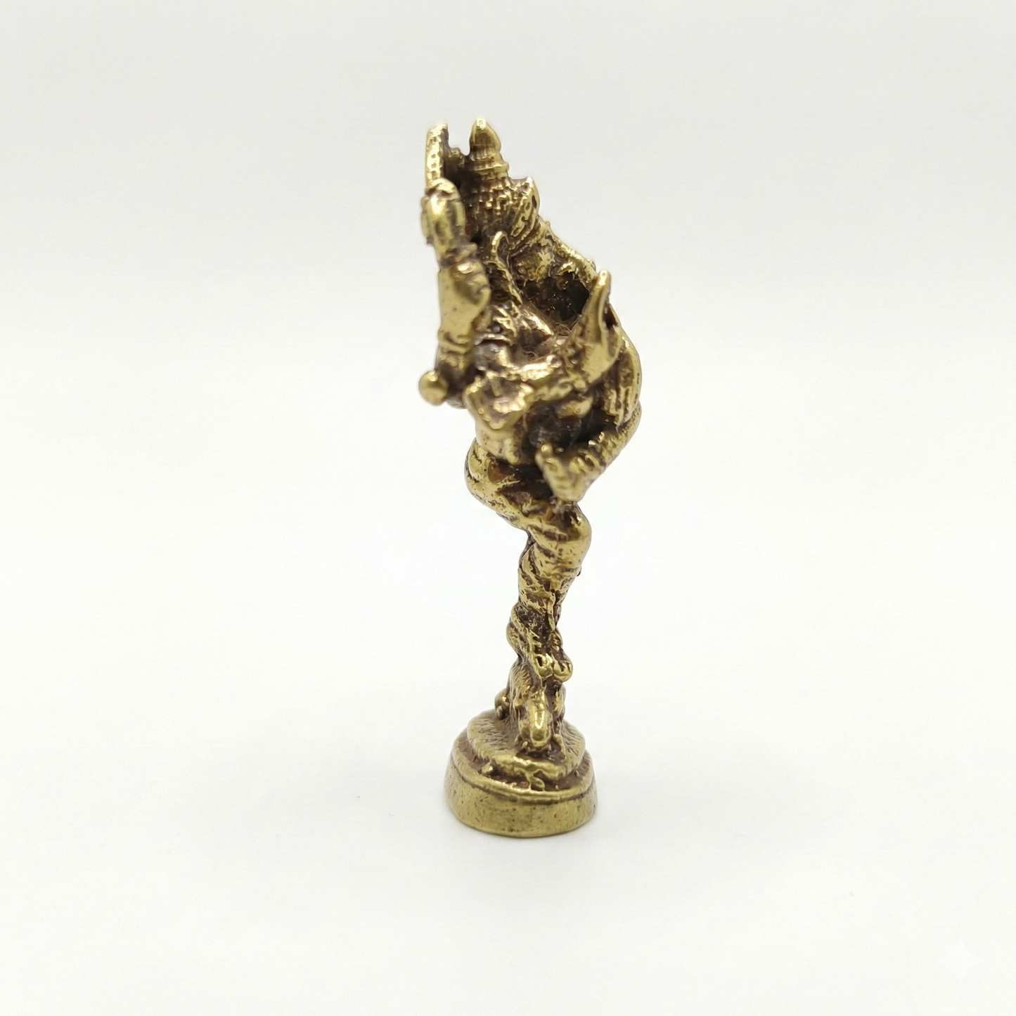 Estátua Ganapati Dançarino em Bronze - tamanho nano (Nritya Ganapati)