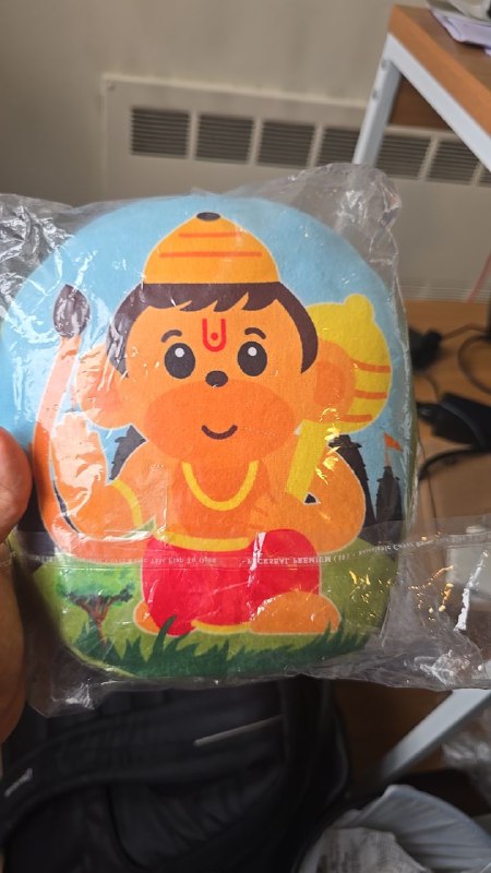 Travesseiro infantil Hanuman com Mantras