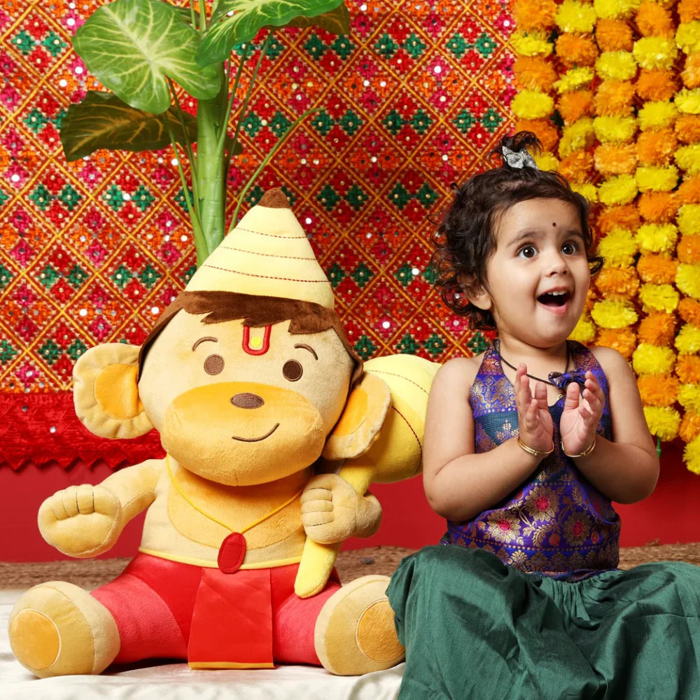 Hanuman de Pelúcia com Mantras