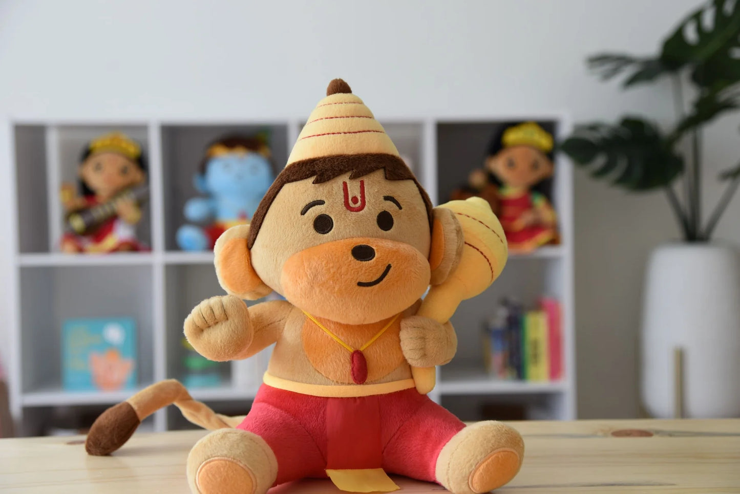 Hanuman de Pelúcia com Mantras