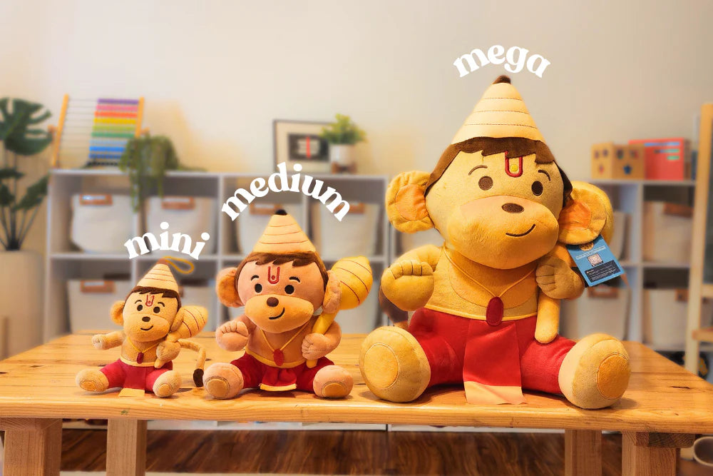 Hanuman de Pelúcia com Mantras