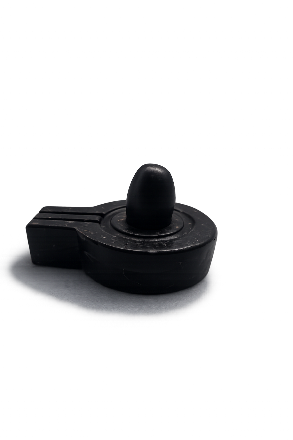 Shiva Lingam com Base Avudaiyar – Pedra Natural para Puja e Abhisheka