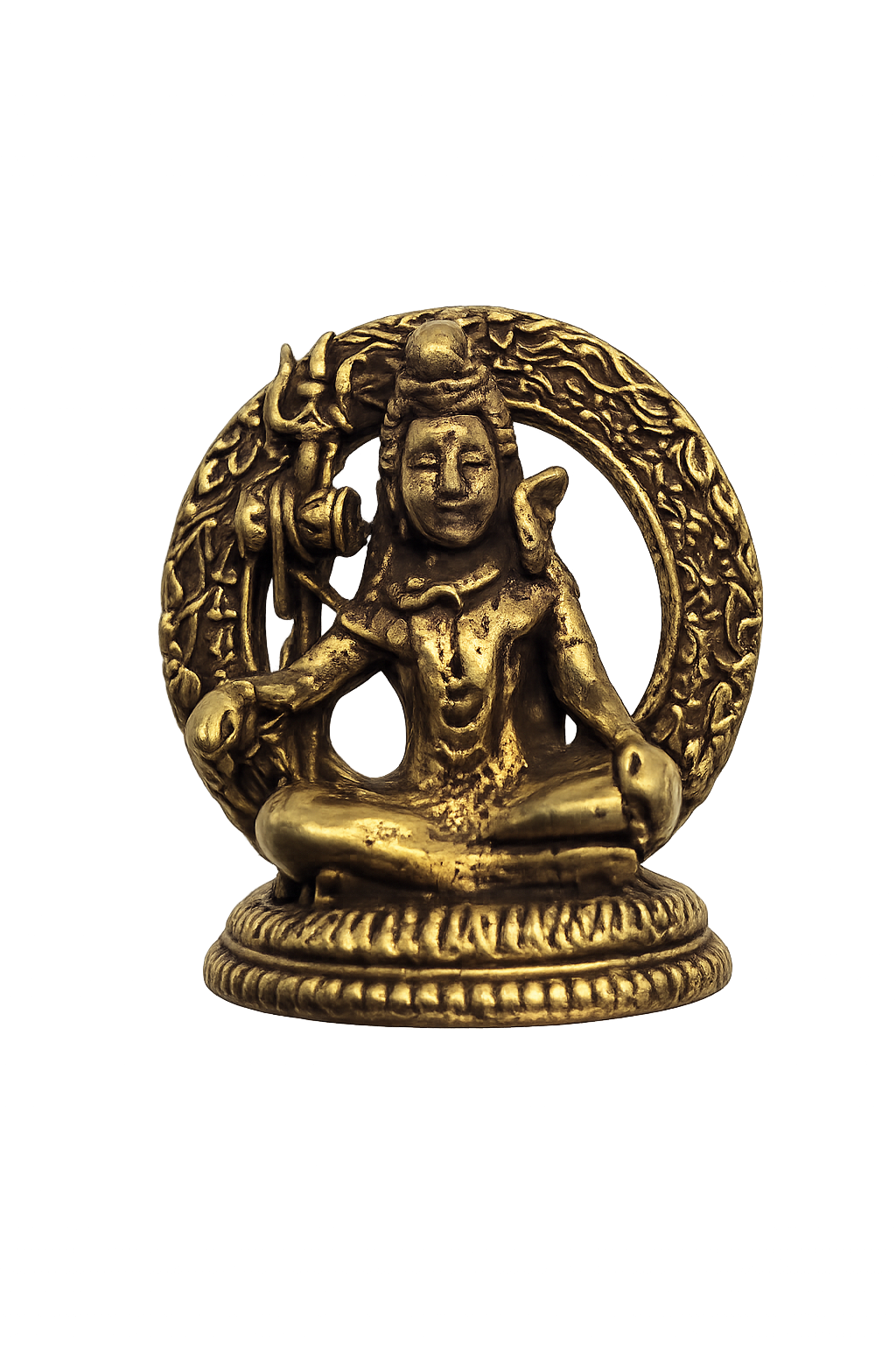 Estátua Shiva em Meditação – Bronze (3 cm)