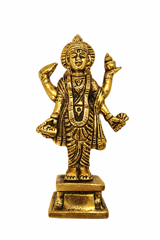 Estátua Dhanvantari em Bronze (11,5 cm)