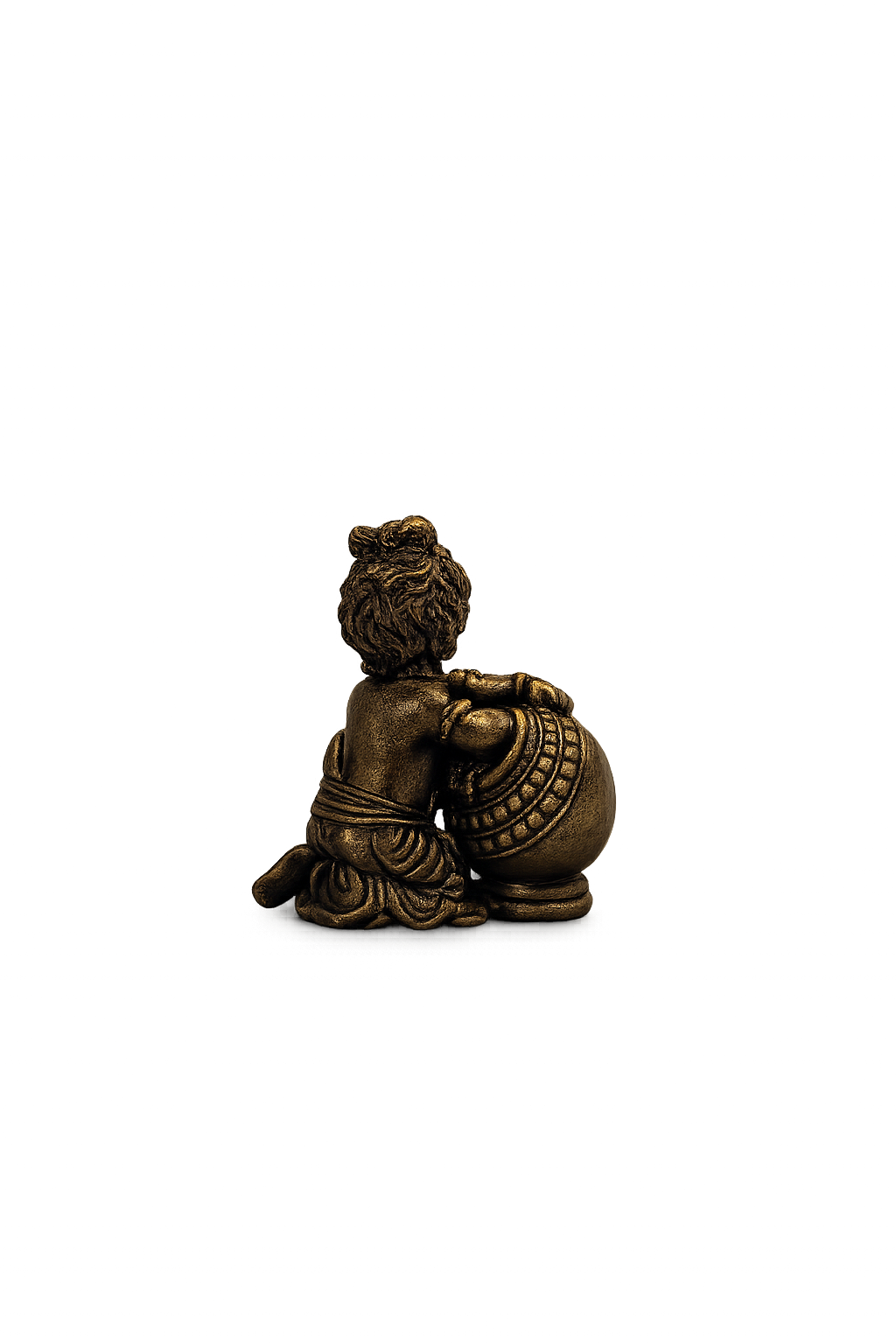 Estátua Navanita Krishna – Gopala com a Manteiga (Bronze Maciço)