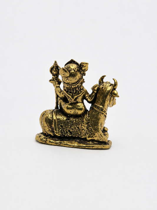 Estátua Gopala Krishna em Bronze Maciço (3 cm)