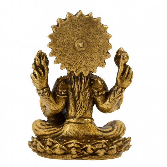 Estátua Dhana Lakshmi Bronze, tamanho nano