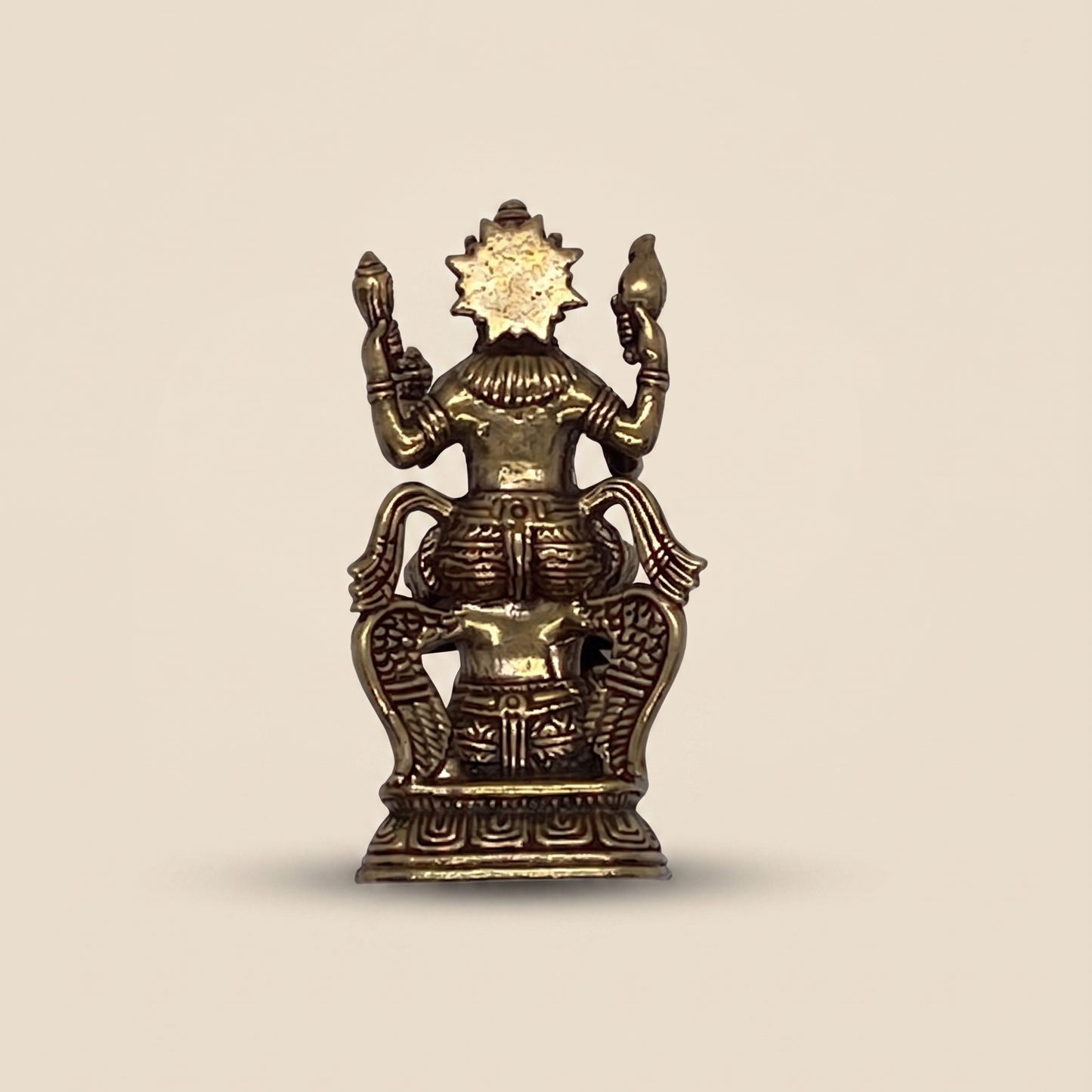 Estátua Vishnu sobre Garuda - Bronze maciço